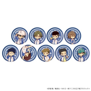 EC限＞青春学園　テニスの王子様　レトロアート　缶バッジBOX（全9種）