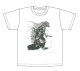 ゴジラ（1954）　墨絵Tシャツ　By　Yu－ki　Nishimoto　（M）