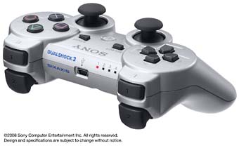 ワイヤレスコントローラ（ＤＵＡＬＳＨＯＣＫ３）：サテン・シルバー