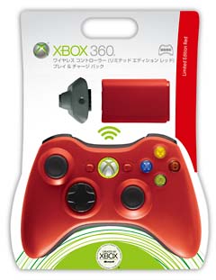 Xbox360 ワイヤレスコントローラー（リミテッド エディション レッド