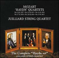 モーツァルト：弦楽四重奏曲第１４～１９番「ハイドン・セット」