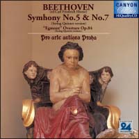 ベートーヴェン：交響曲第５番＆第７番＆「エグモンド」序曲（室内楽版）
