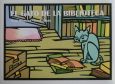 El　gato　de　la　biblioteca