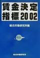 賃金決定指標　2002年度版