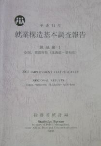 就業構造基本調査報告　地域編　平成１４年　全国，都道府県