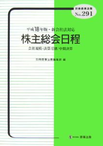 株主総会日程　平成１８年