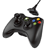 Xbox360　ワイヤレスコントローラー：リキッドブラック　プレイ＆チャージパック　