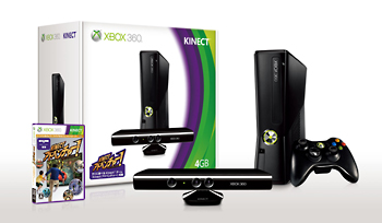 Xbox 360 4GB ＋ Kinect（S4G00017）/Ｘｂｏｘ３６０ 本・漫画やDVD ...
