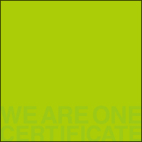 ＷＥ　ＡＲＥ　ＯＮＥ－ＣＥＲＴＩＦＩＣＡＴＥ－