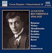 モイセイヴィッチのピアノ録音集　第１０集：アコースティック録音集１９１６－１９２５