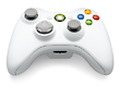 Xbox360　ワイヤレスコントローラー：ピュアホワイト