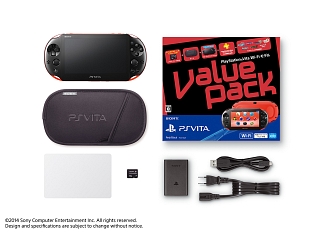 ＰｌａｙＳｔａｔｉｏｎＶｉｔａ　Ｖａｌｕｅ　Ｐａｃｋ　Ｗｉ－Ｆｉモデル：レッド／ブラック（ＰＣＨＪ１００２１）