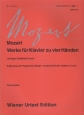 モーツァルト／4手のためのピアノ曲集＜ウィーン原典版・新版＞(1)