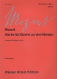 モーツァルト／4手のためのピアノ曲集＜ウィーン原典版・新版＞(2)