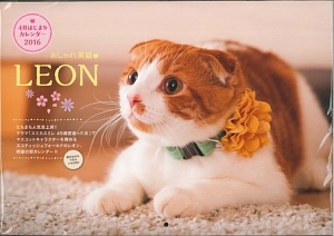 おしゃれ美猫LEON 4月はじまりカレンダー 2016