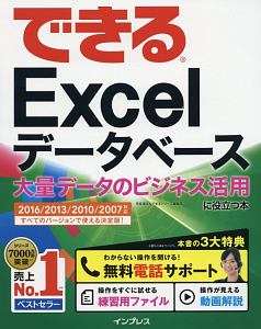 できる Excelデータベース 大量データのビジネス活用に役立つ本