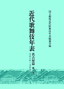 近代歌舞伎年表　名古屋篇　大正６年～大正７年