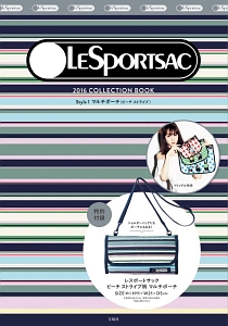 ＬＥＳＰＯＲＴＳＡＣ　２０１６　ＣＯＬＬＥＣＴＩＯＮ　ＢＯＯＫ　Ｓｔｙｌｅ１　マルチポーチ（ビーチ　ストライプ）