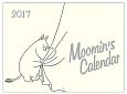 ムーミン壁掛けカレンダー（モノトーン）　2017