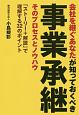 会社を継ぐあなたが知っておくべき事業承継　そのプロセスとノウハウ