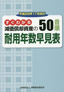 すぐわかる　減価償却資産の５０音順耐用年数早見表＜改訂＞　平成２８年１１月