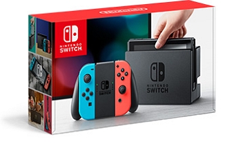 Nintendo Switch:Joy-Con(L)ネオンブルー/(R)ネオンレッド(HACSKABAA)
