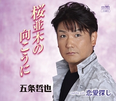 桜並木の向こうに