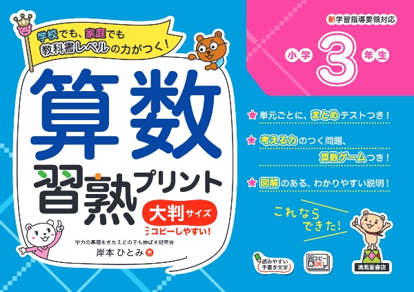 算数習熟プリント小学３年生　大判サイズ