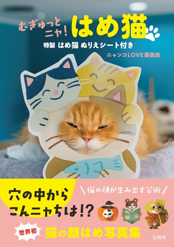 むぎゅっとニャ！はめ猫　特製はめ猫ぬりえシート付き