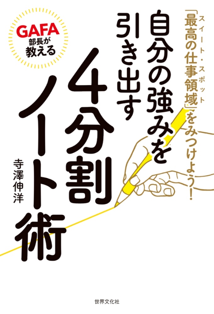 ＧＡＦＡ部長が教える自分の強みを引き出す４分割ノート術　「最高の仕事領域」をみつけよう！