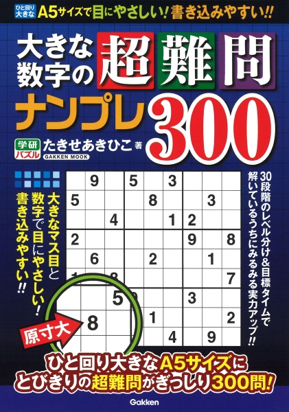 大きな数字の超難問ナンプレ３００