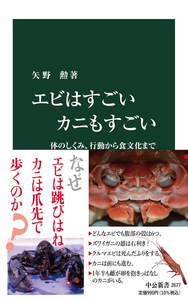 エビはすごい　カニもすごい　体のしくみ、行動から食文化まで