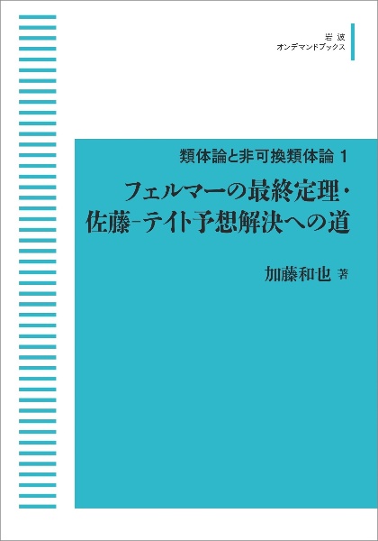 フェルマーの最終定理・佐藤ーテイト予想解決への道＜ＯＤ版＞　類体論と非可換類体論１