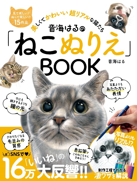 音海はるの「ねこぬりえ」ＢＯＯＫ