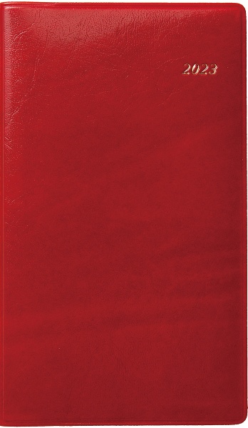 ２２２４　ＳＡＮＮＯマンスリー・ブロックタイプ（赤）　２０２３年版　１月始まり手帳