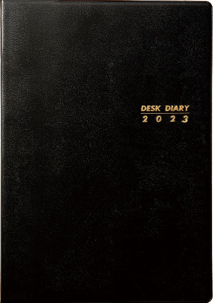 ３１１１　ＳＡＮＮＯデスクダイアリー・Ａ５判（黒）　２０２３年版　１月始まり手帳