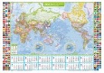 壁に貼る地図カレンダー・世界全図　2023