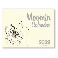 ムーミン壁かけカレンダー　モノトーン　2023
