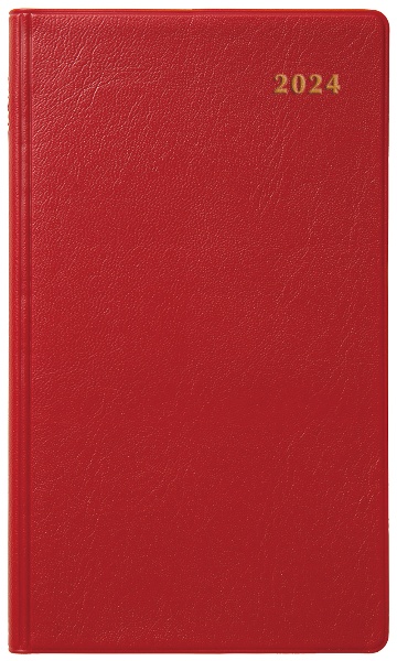 １１１５　ＳＡＮＮＯ地図入り版（赤）　２０２４年版　１月始まり手帳
