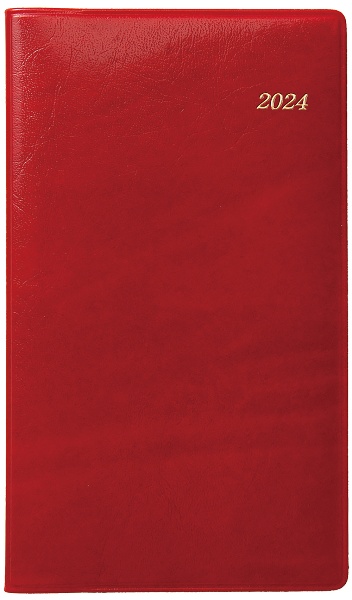 ２２２４　ＳＡＮＮＯマンスリー・ブロックタイプ（赤）　２０２４年版　１月始まり手帳