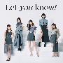 Let　you　know！／あっぱれ！馬鹿騒ぎ(DVD付)