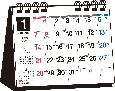 シンプル卓上カレンダー（A7ヨコ変型）【T1】　2024年