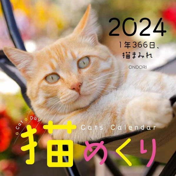 Ｃａｔｓ　Ｃａｌｅｎｄａｒ猫めくり　１年３６６日、猫まみれ　２０２４