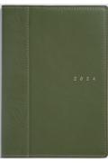 ３５７　シャルム７　高橋書店　手帳　２０２４年版　ウィークリー　オリーブグリーン