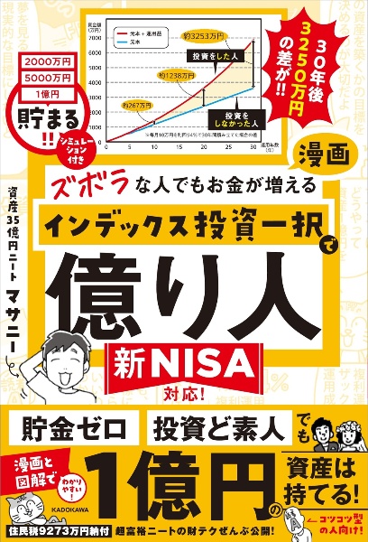 ズボラな人でもお金が増える　漫画インデックス投資一択で億り人