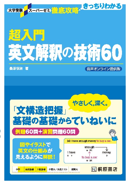 超入門英文解釈の技術６０　音声オンライン提供版