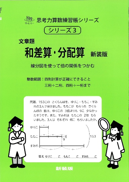 文章題 和差算・分配算 整数範囲