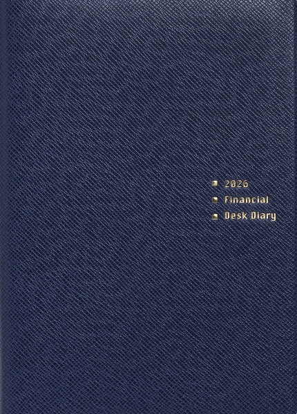Financial Desk Diary(ネイビー)2026