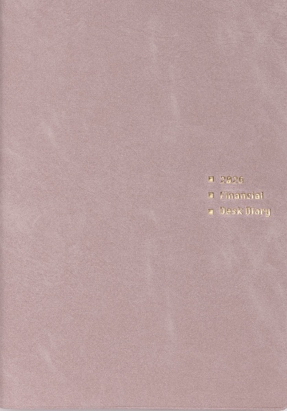 Financial Desk Diary(ソフトピンク)2026