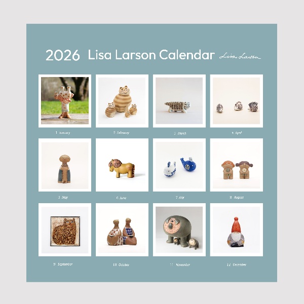 壁掛けカレンダー(リサ・ラーソン セラミックワークス) 2026